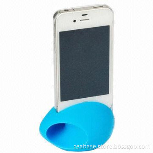 Silicone Amplifier Holders for iPhone 5, Egg Fashionable Design Speaker, Various Colors Available